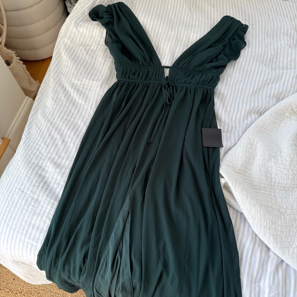 Lulu's Green Maxi Dress